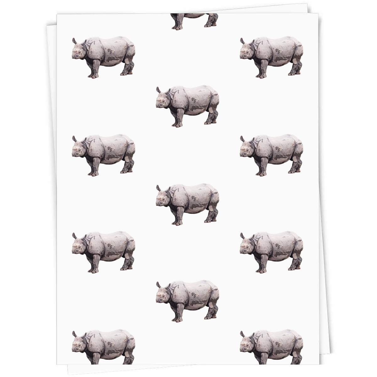 'Indian Rhino' Gift Wrap / Wrapping Paper / Gift Tags (GI043653)