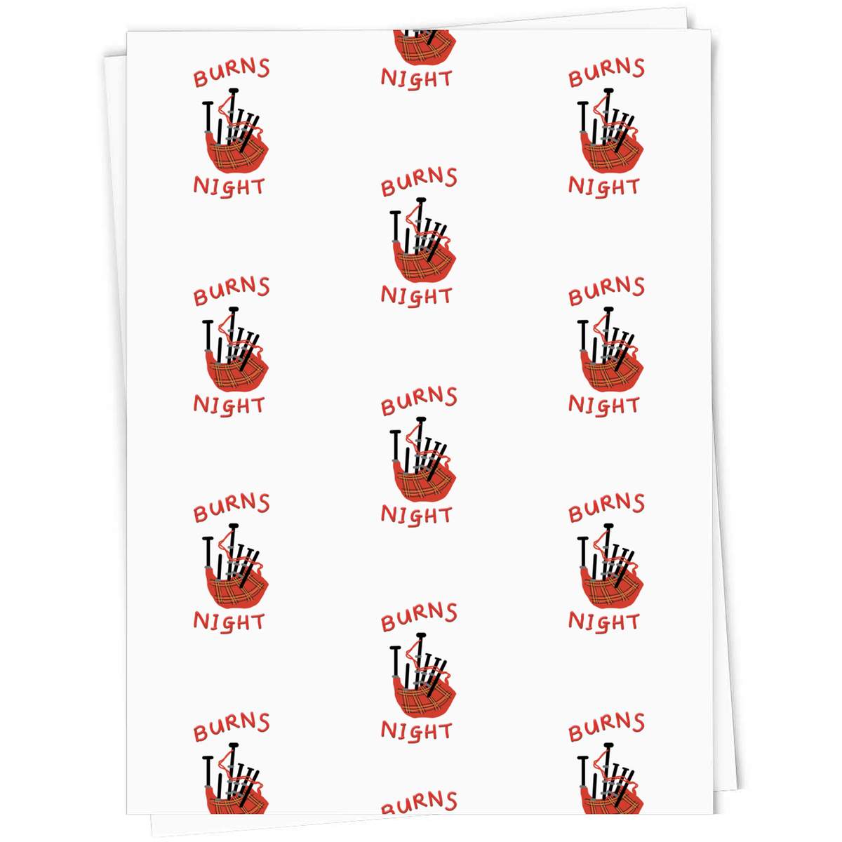A1 'Burns Night Party Celebrations' Gift Wrap / Wrapping Paper Sheet (GI00084139)