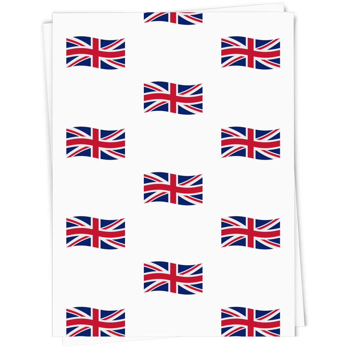 A1 'Waving British Union Jack Flag' Gift Wrap / Wrapping Paper Sheet (GI00085654)