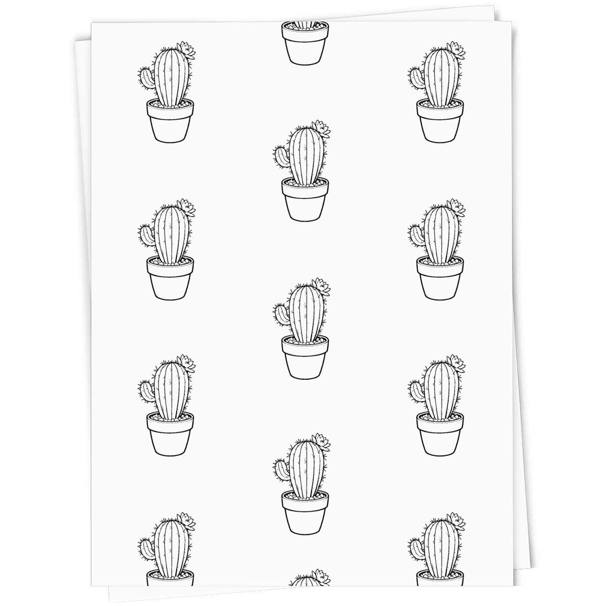 'Flowering Cactus Plant' Gift Wrap / Wrapping Paper / Gift Tags (GI044813)