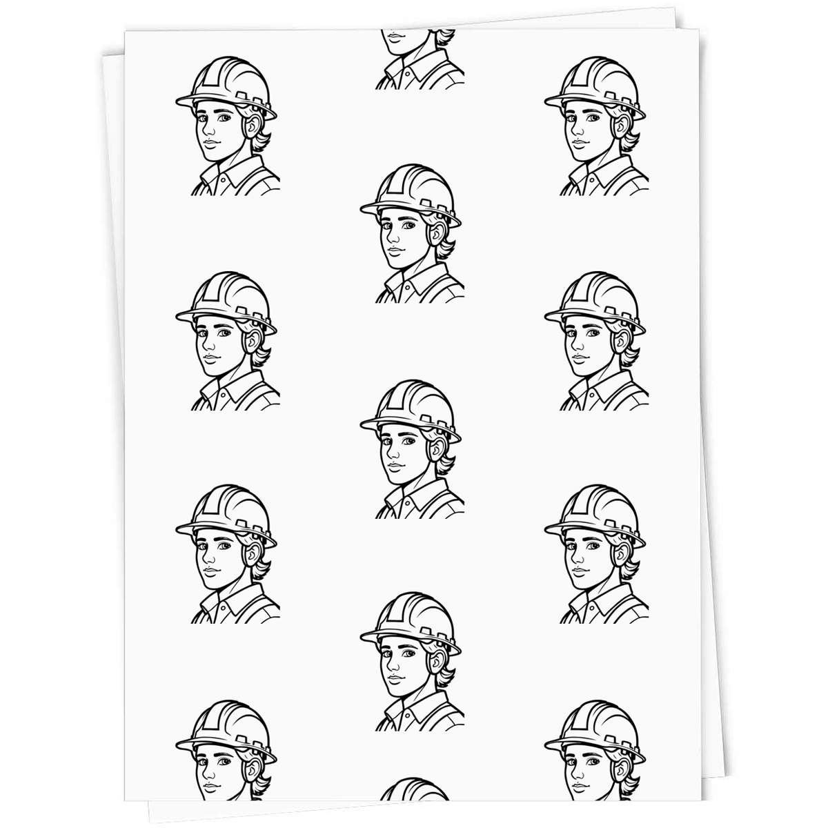 'Man In Hard Hat' Gift Wrap / Wrapping Paper / Gift Tags (GI045103)