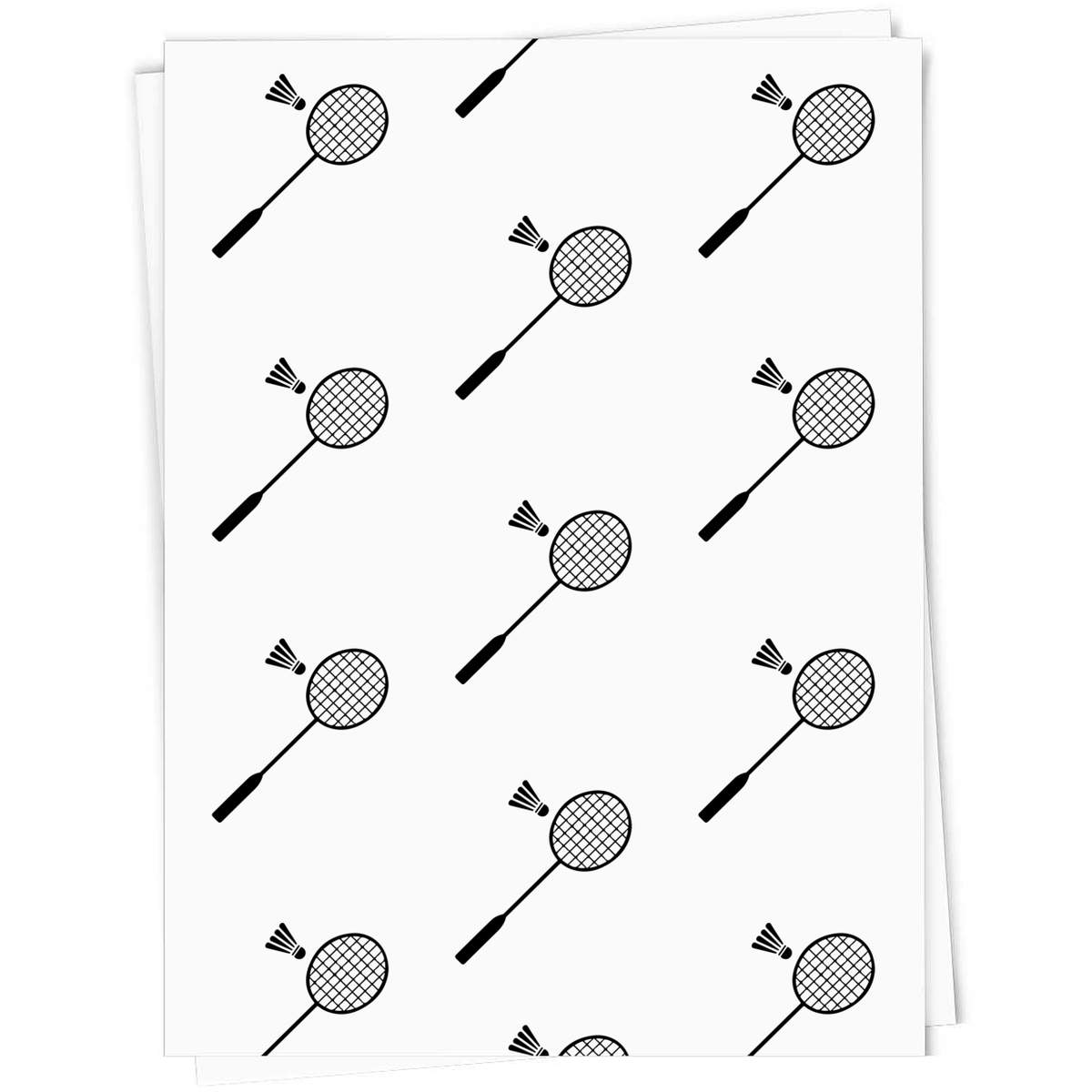 'Badminton Racket' Gift Wrap / Wrapping Paper / Gift Tags (GI045346)
