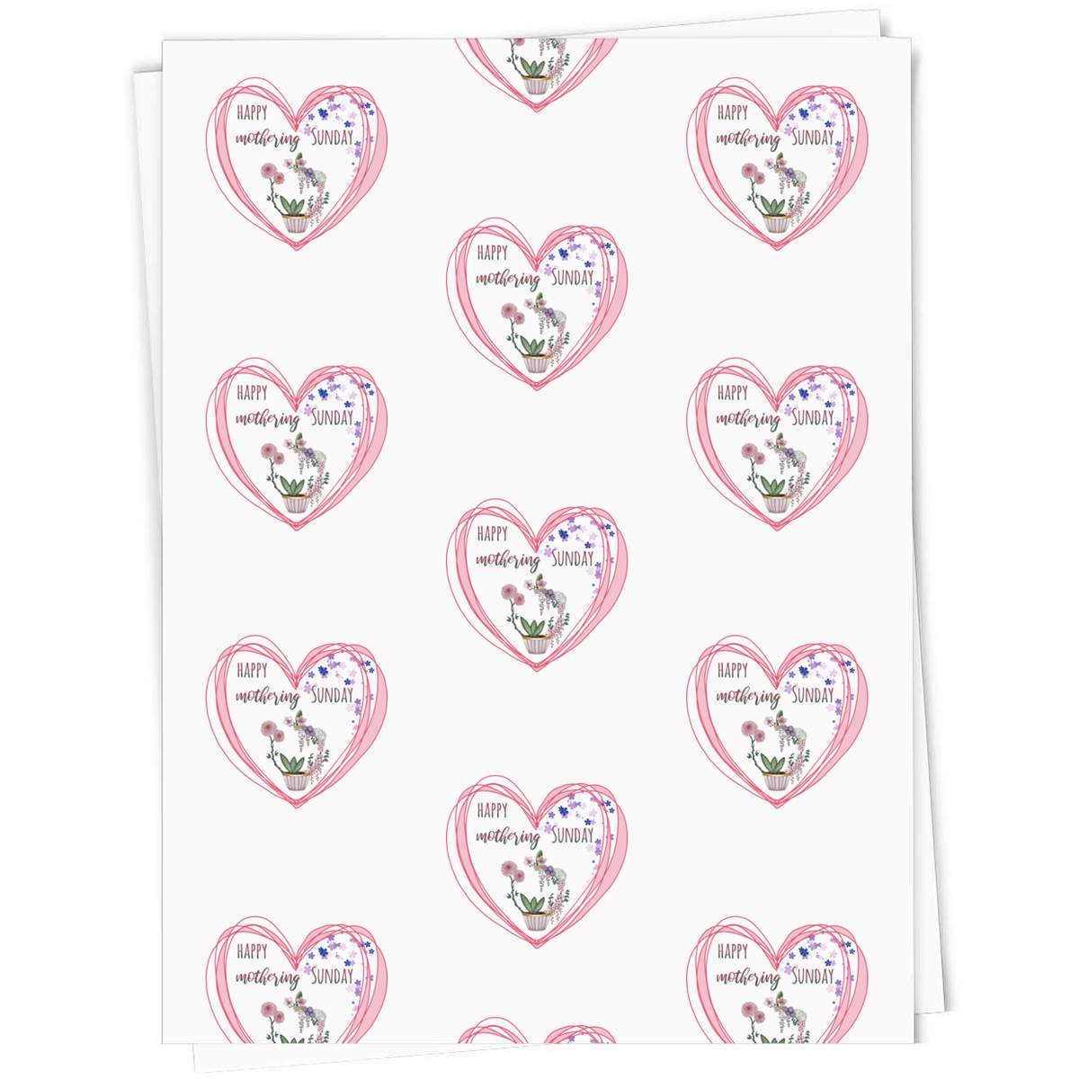 'Happy Mothering Sunday' Gift Wrap / Wrapping Paper / Gift Tags (GI045629)
