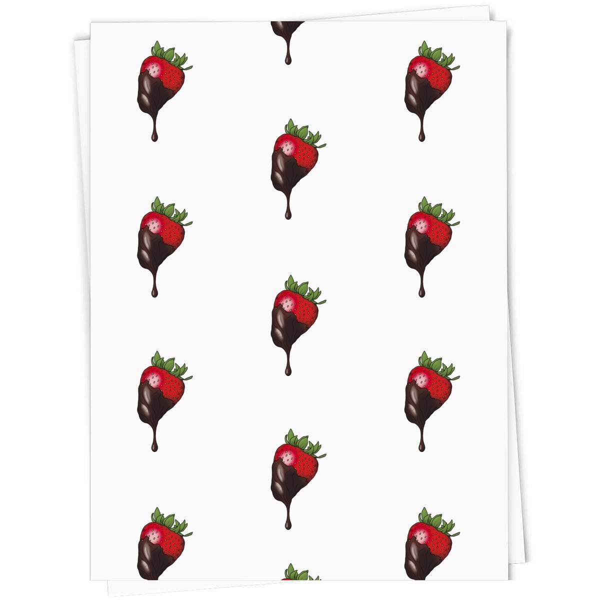 A1 'Chocolate Dipped Strawberry' Gift Wrap / Wrapping Paper Sheet (GI00091267)
