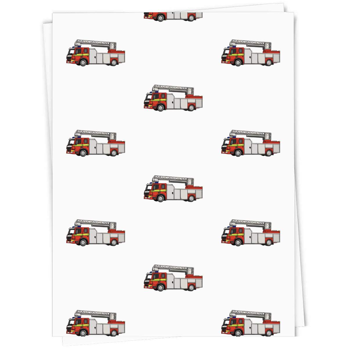 'Fire Truck' Gift Wrap / Wrapping Paper / Gift Tags (GI048006)