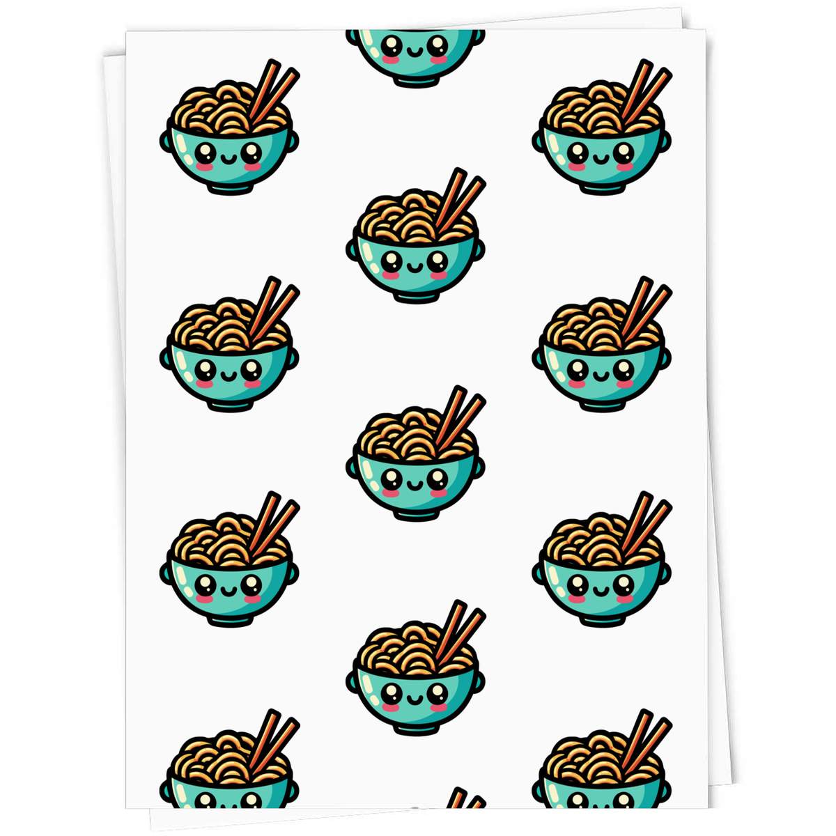 'Cute Kawaii Noodles' Gift Wrap / Wrapping Paper / Gift Tags (GI048605)