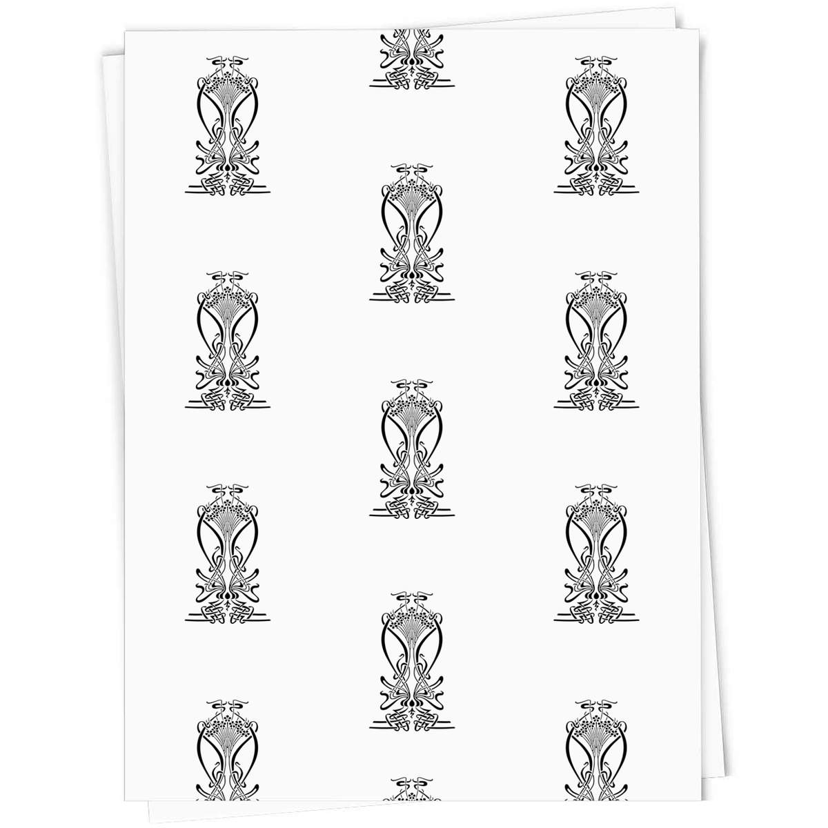 'Art Nouveau Floral' Gift Wrap / Wrapping Paper / Gift Tags (GI048676)