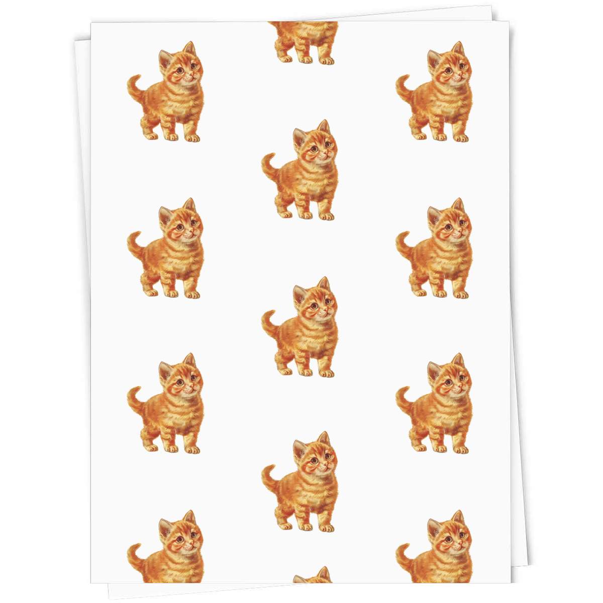 'Ginger Kitten Standing' Gift Wrap / Wrapping Paper / Gift Tags (GI049487)
