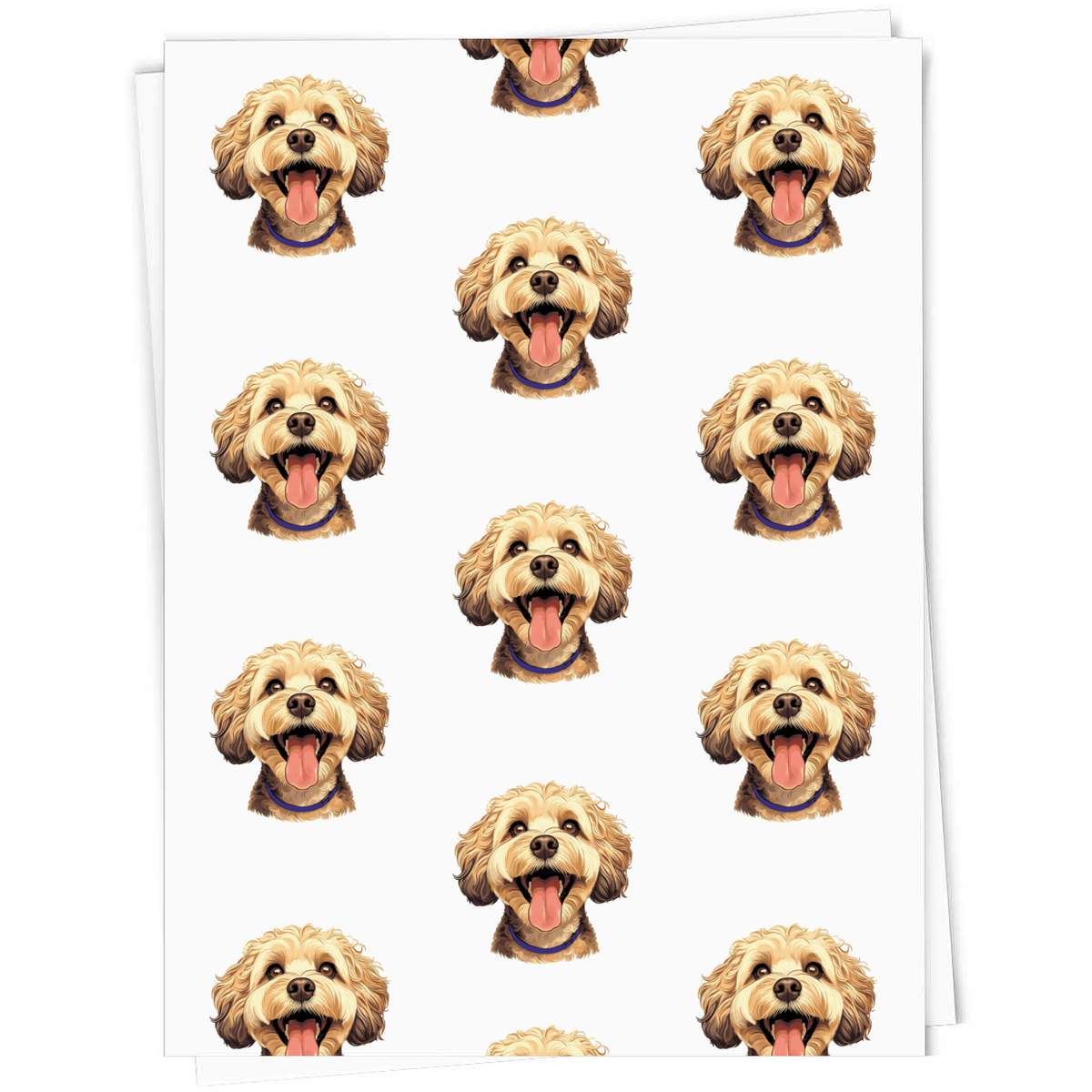 A1 'Happy Cockapoo' Gift Wrap / Wrapping Paper Sheet (GI00099382)