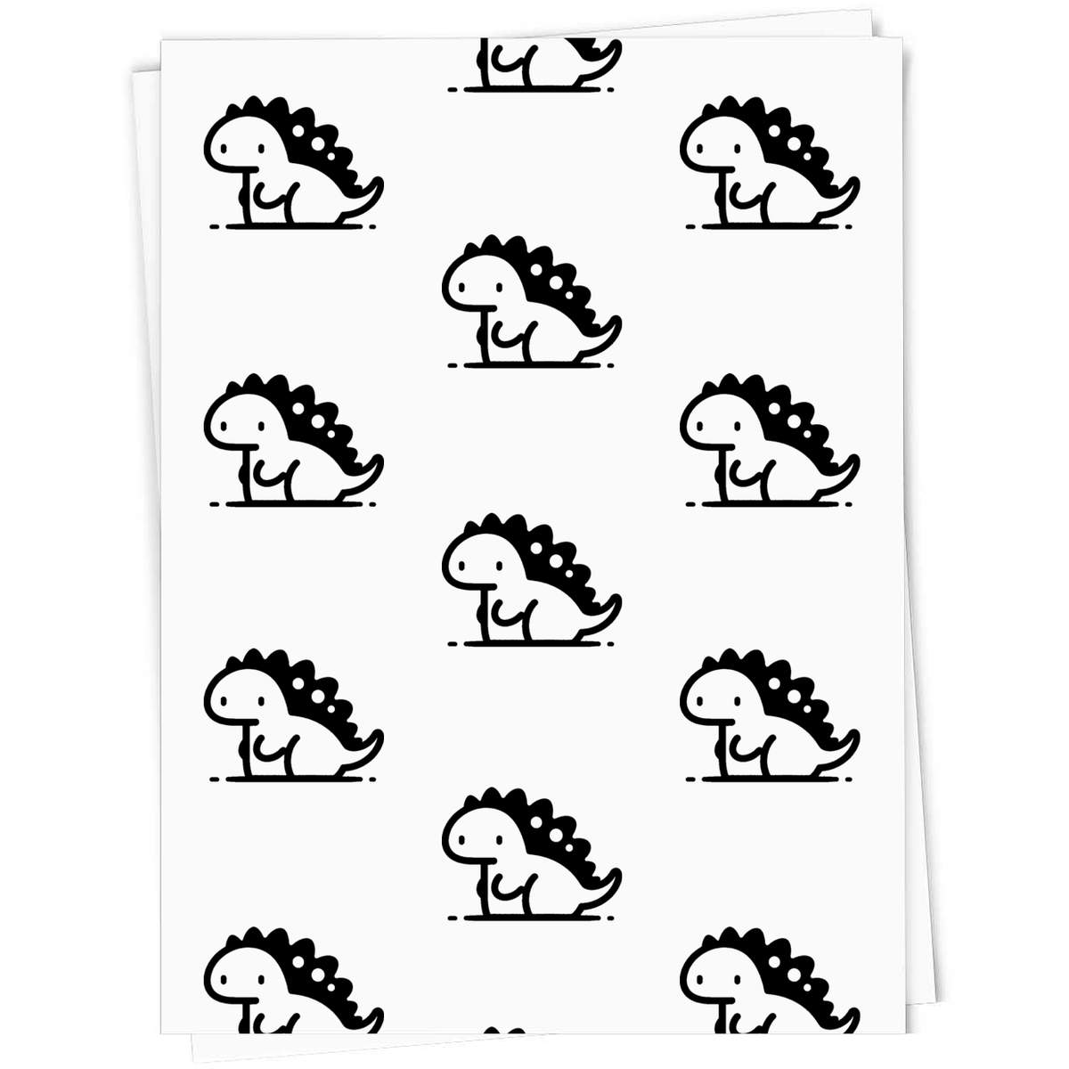 'Kawaii Dinosaur' Gift Wrap / Wrapping Paper / Gift Tags (GI050385)