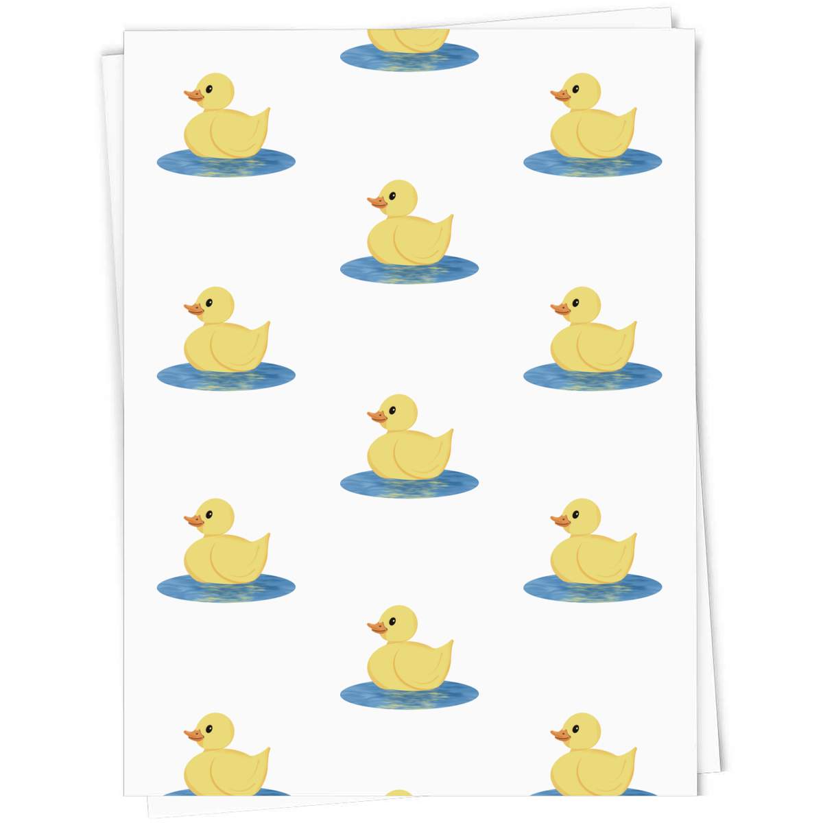 A1 'Cute Yellow Duck' Gift Wrap / Wrapping Paper Sheet (GI00102223)