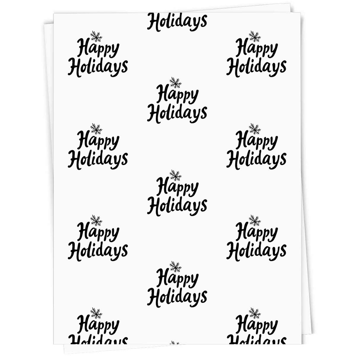 'Happy Holidays' Gift Wrap / Wrapping Paper / Gift Tags (GI050794)