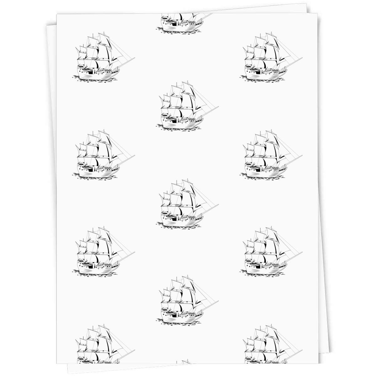 'Sailing Ship' Gift Wrap / Gift Tags - Present Paper and Labels for Birthdays, Christmas, Weddings and Parties (GI051445)