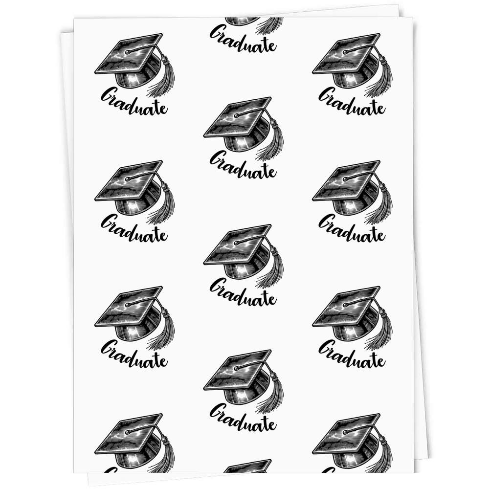 'University Graduate Mortar Board' Gift Wrap / Gift Tags (GI051921) - Picture 5 of 12