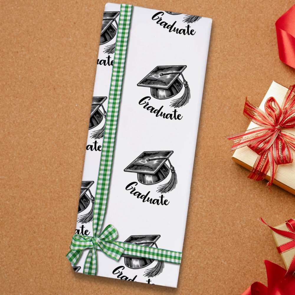 'University Graduate Mortar Board' Gift Wrap / Gift Tags (GI051921) - Picture 7 of 12