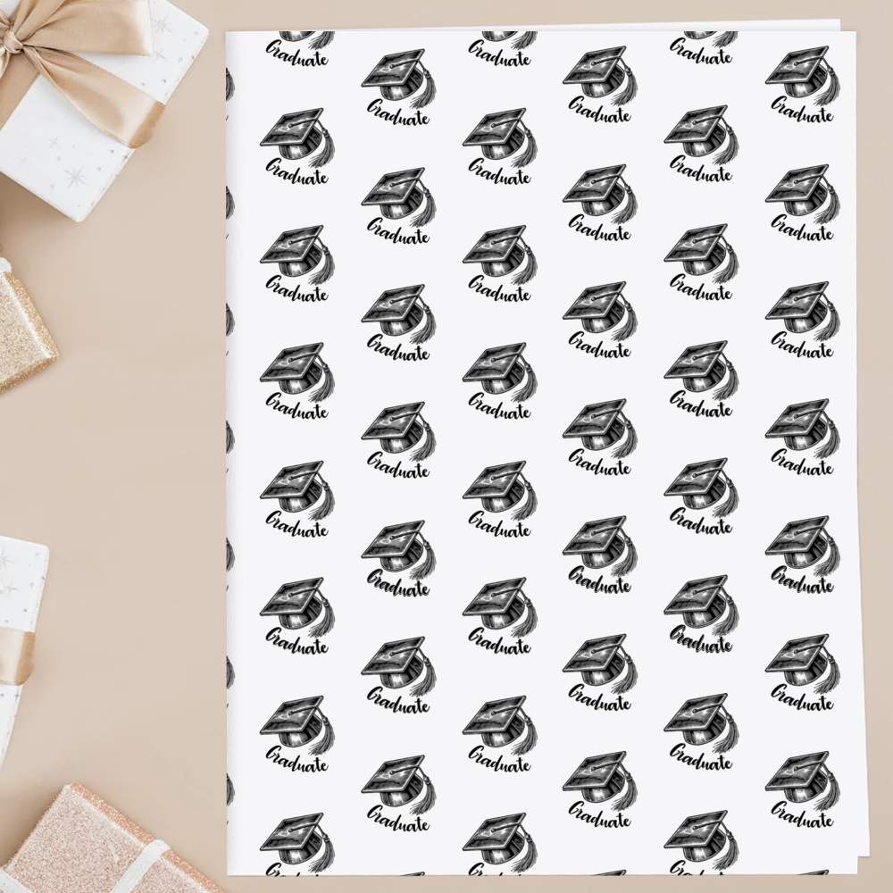 'University Graduate Mortar Board' Gift Wrap / Gift Tags (GI051921) - Picture 8 of 12
