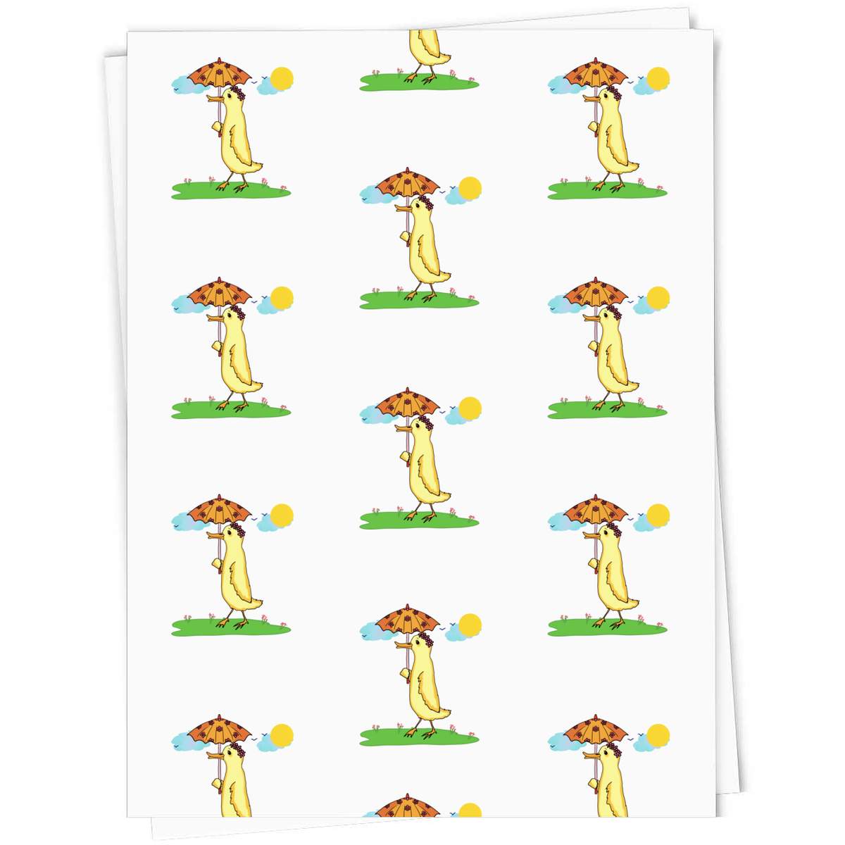 'Duck Walking In The Sunshine' Gift Wrap / Wrapping Paper / Gift Tags (GI052005)