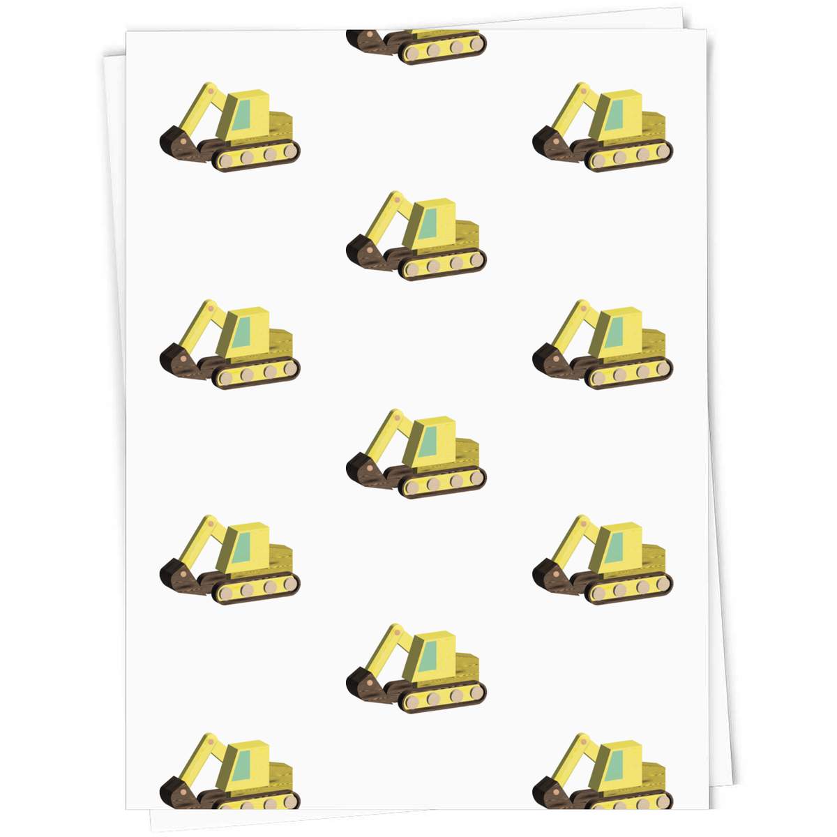 'Digger Toy' Gift Wrapping Paper Sheet - 91cm x 61cm - Present Paper for Birthdays, Christmas and Special Occasions (GI00105283)