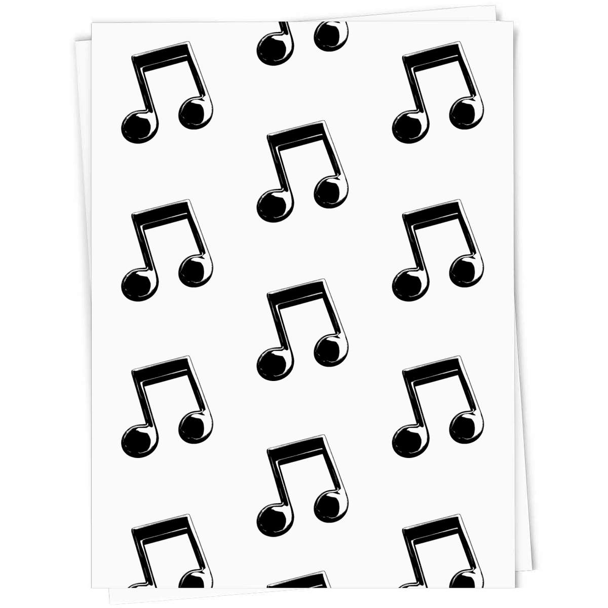 'Single Music Note' Gift Wrapping Paper Sheet - 91cm x 61cm - Present Paper for Birthdays, Christmas and Special Occasions (GI00105711)