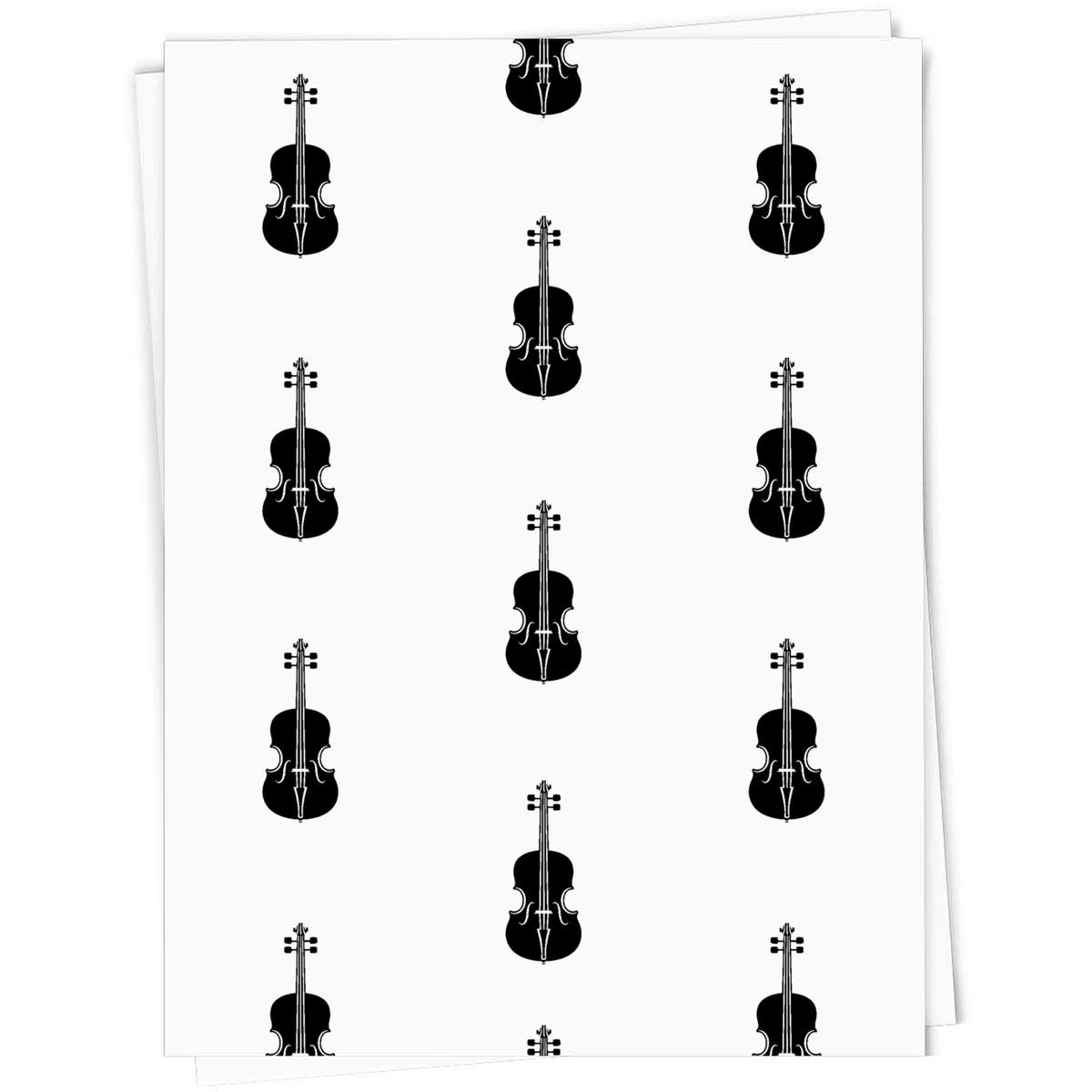 'Minimalist Violin' Gift Wrap / Wrapping Paper / Gift Tags (GI052508)