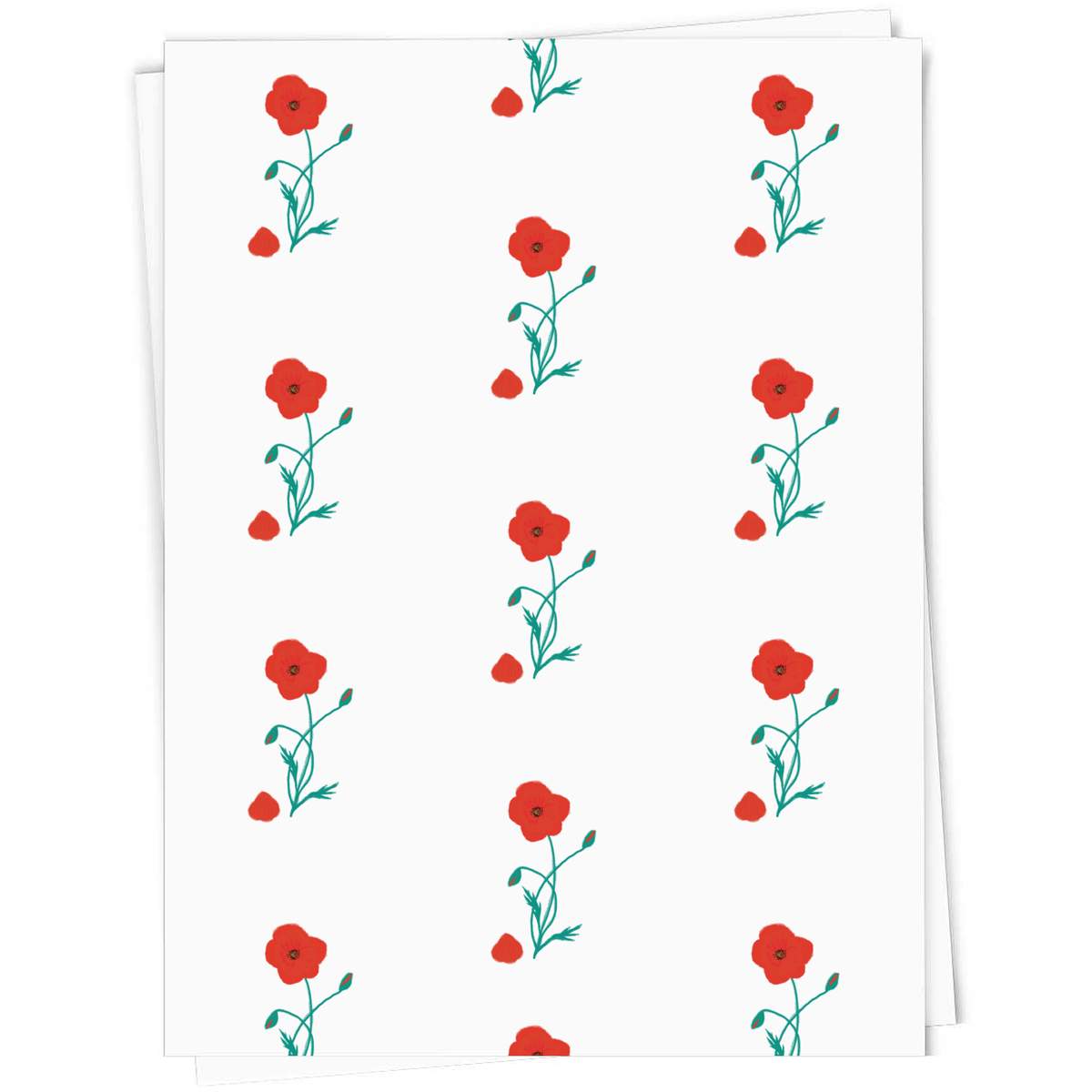 'A Poppy Losing Petals ' Gift Wrap / Wrapping Paper / Gift Tags (GI053158)