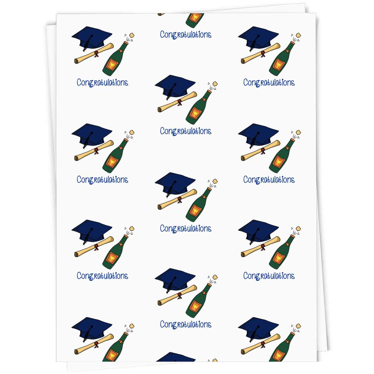 'Congratulations With Bubbly' Gift Wrap / Wrapping Paper / Gift Tags (GI053370)