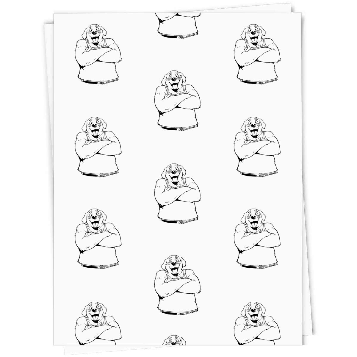 'Golden Retriever Furry' Gift Wrap / Wrapping Paper / Gift Tags (GI053967)