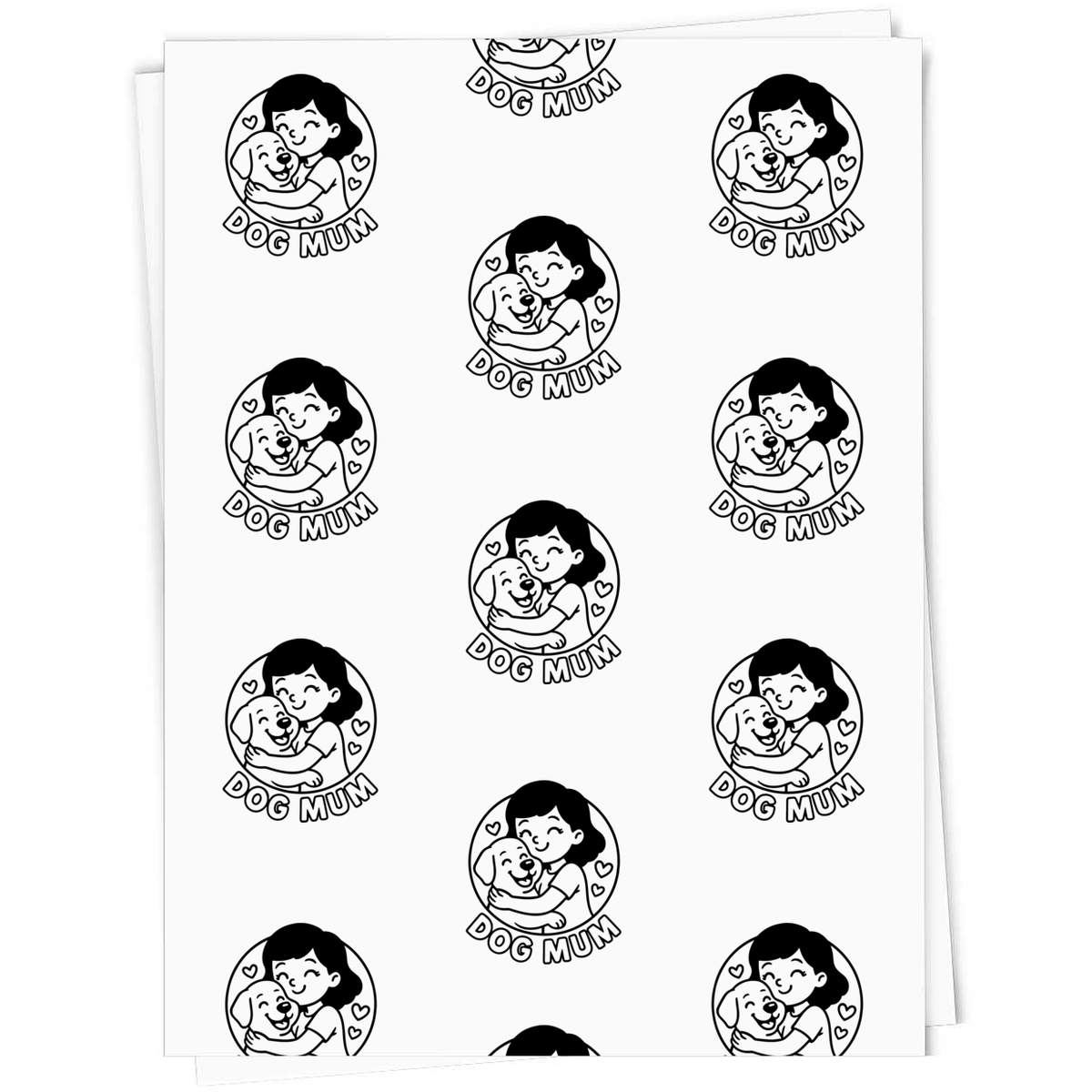 'Dog Mum' Gift Wrap / Wrapping Paper / Gift Tags (GI054170)