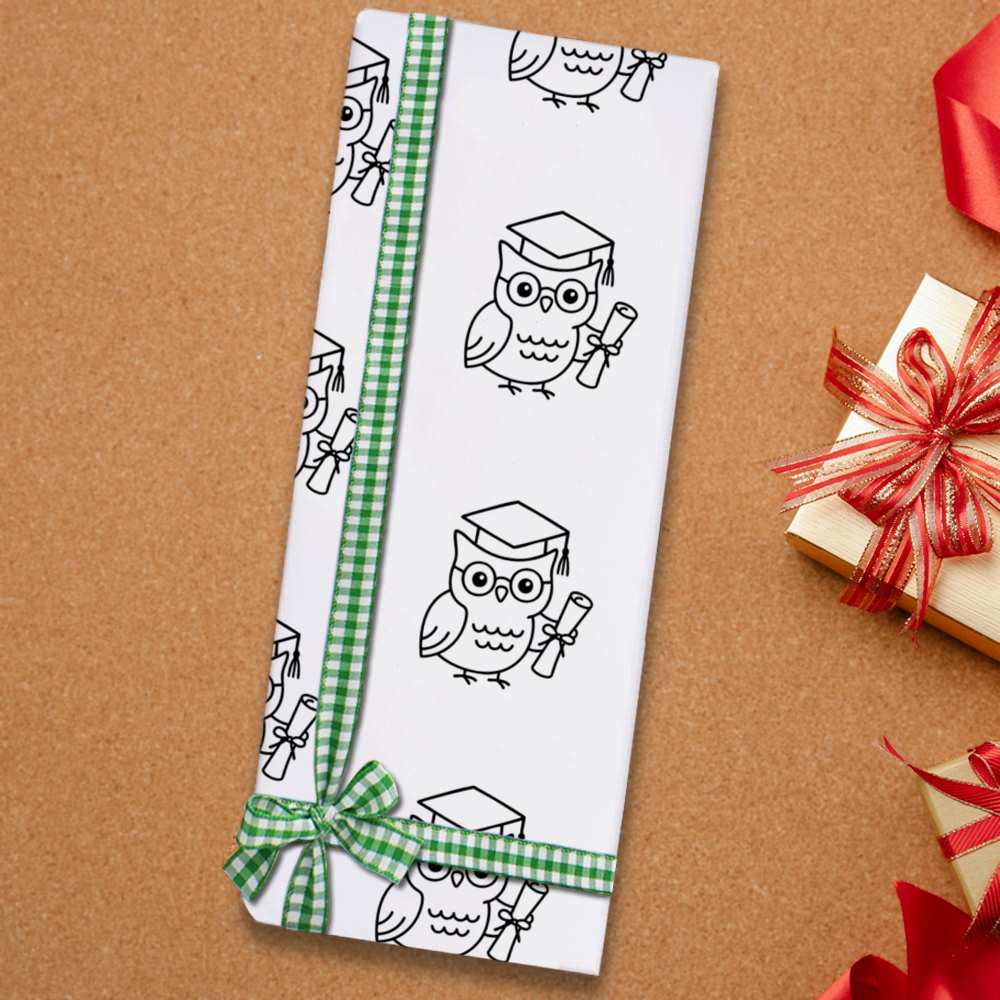 'Graduation Owl' Gift Wrap / Wrapping Paper / Gift Tags (GI054343) - Picture 7 of 12