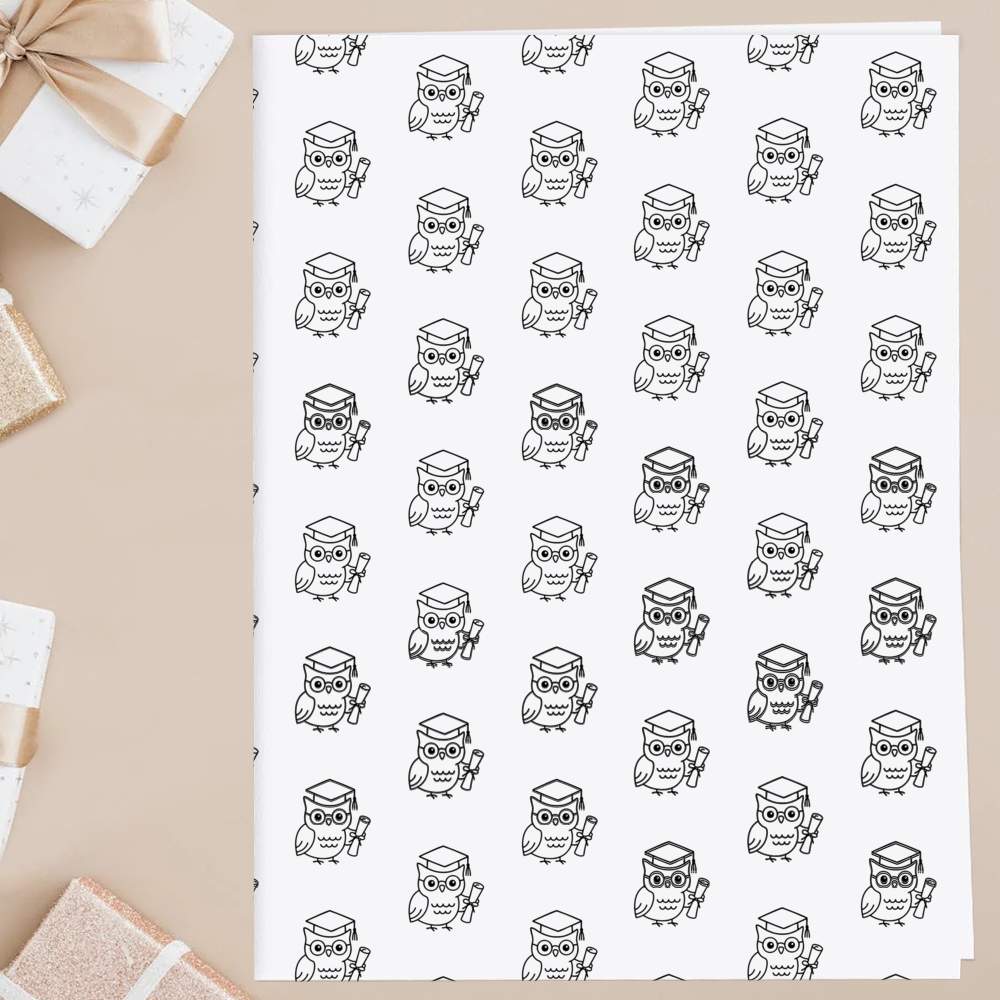 'Graduation Owl' Gift Wrap / Wrapping Paper / Gift Tags (GI054343) - Picture 8 of 12