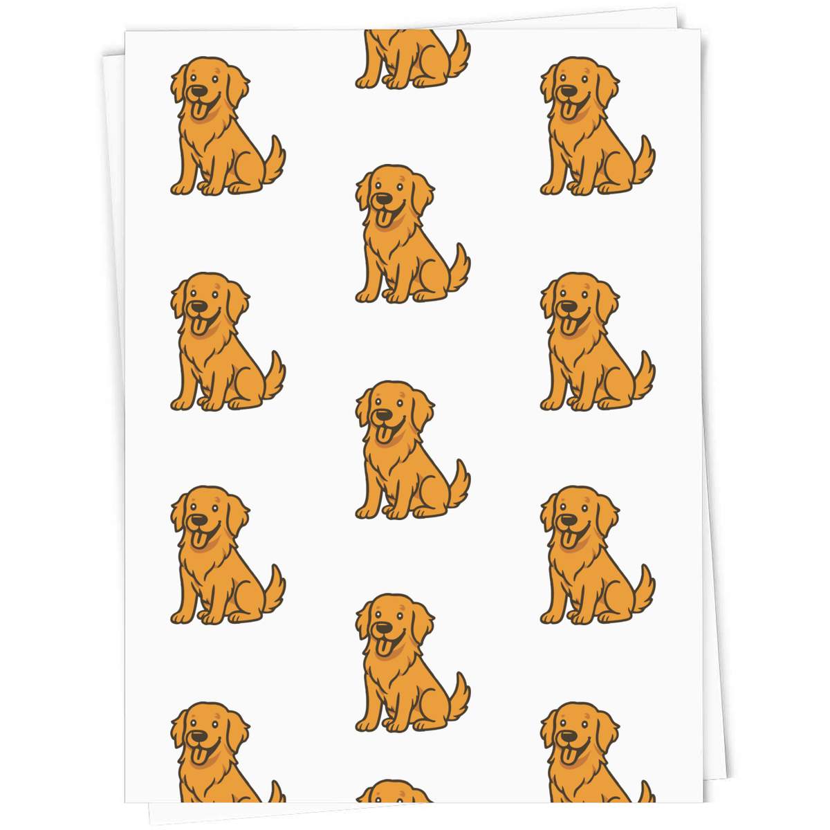 'Golden Retriever' Gift Wrap / Wrapping Paper / Gift Tags (GI054434)