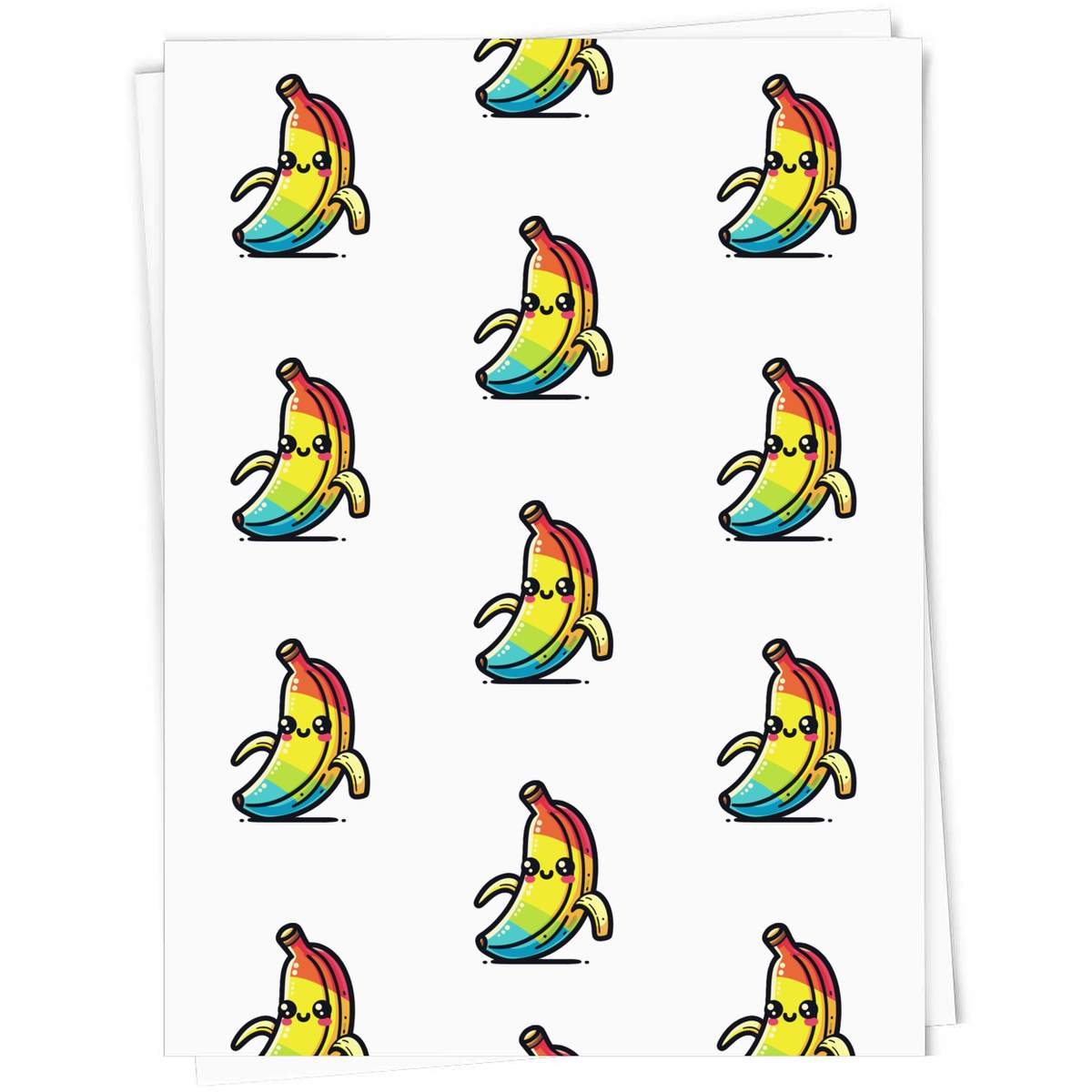 'Cute Rainbow Banana' Gift Wrap / Wrapping Paper / Gift Tags (GI054821)
