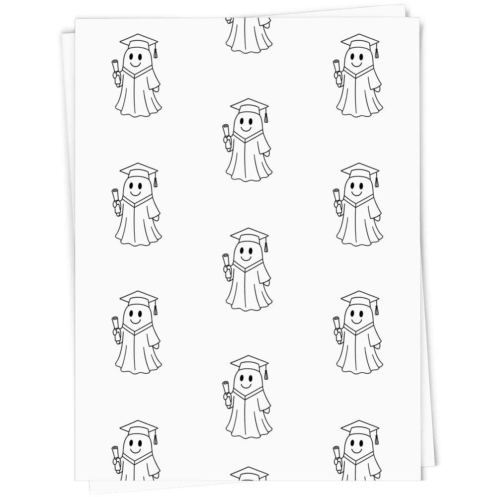 'Graduation Ghost' Gift Wrap / Wrapping Paper / Gift Tags (GI055047) - Picture 5 of 12