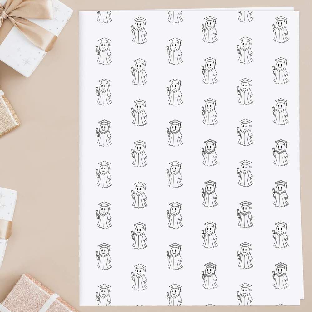 'Graduation Ghost' Gift Wrap / Wrapping Paper / Gift Tags (GI055047) - Picture 8 of 12