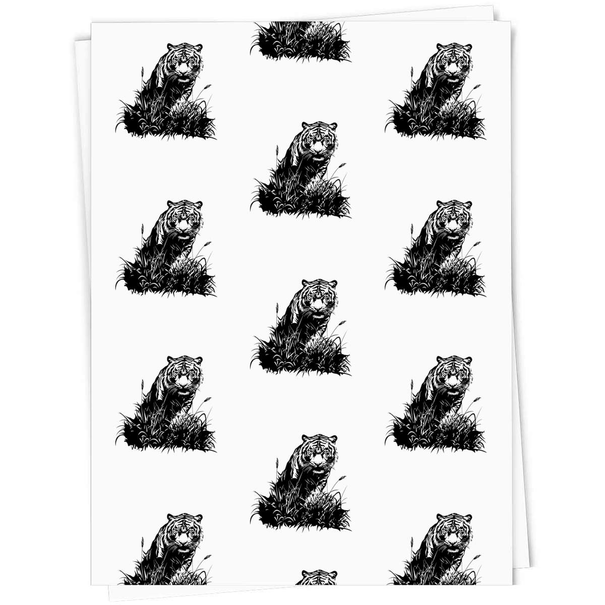 'Tiger in Grass' Gift Wrap / Wrapping Paper / Gift Tags (GI055207)