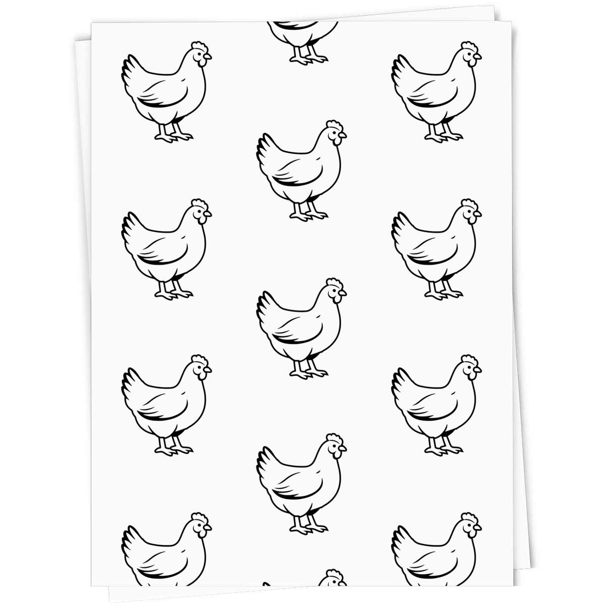 'Standing Chicken' Gift Wrap / Wrapping Paper / Gift Tags (GI055641)