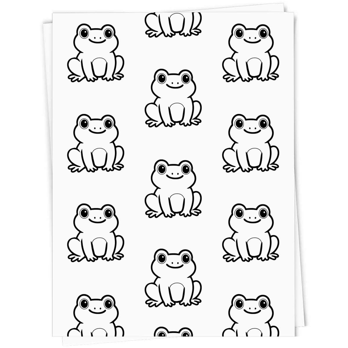 'Cute Sitting Frog' Gift Wrap / Wrapping Paper / Gift Tags (GI055823)