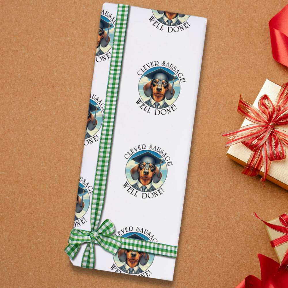 'Dachshund Graduation' Gift Wrap / Wrapping Paper / Gift Tags (GI055937) - Picture 7 of 12
