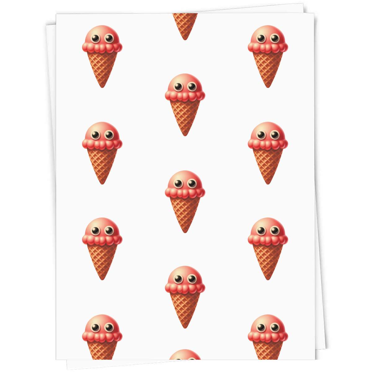 'Funny Ice Cream Cone' Gift Wrap / Wrapping Paper / Gift Tags (GI056437)
