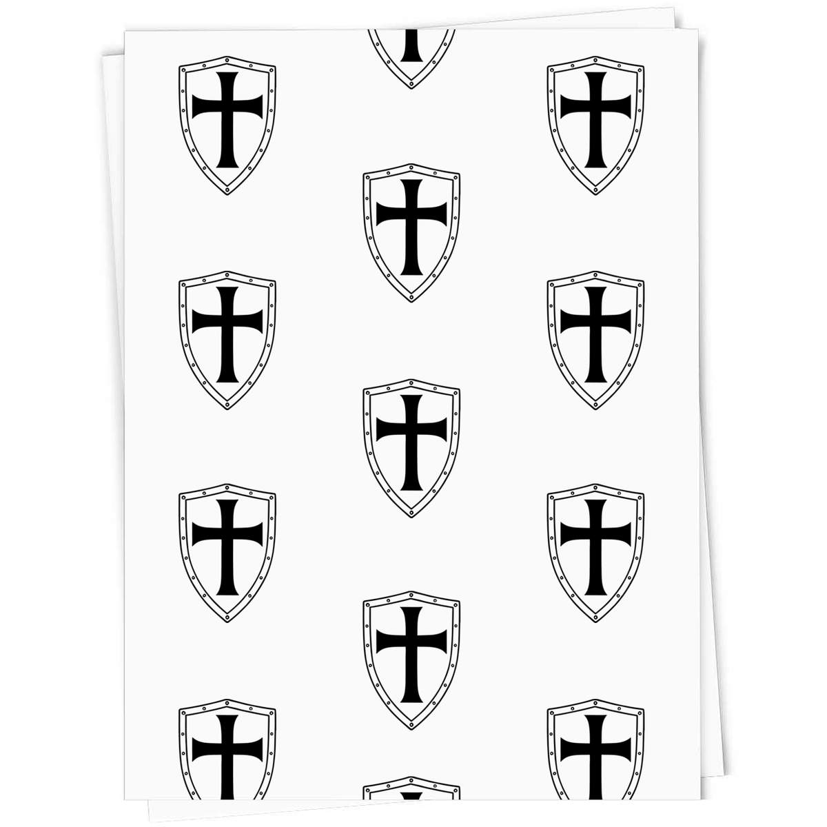 'Medieval Knight's Shield' Gift Wrap / Wrapping Paper / Gift Tags (GI056773)
