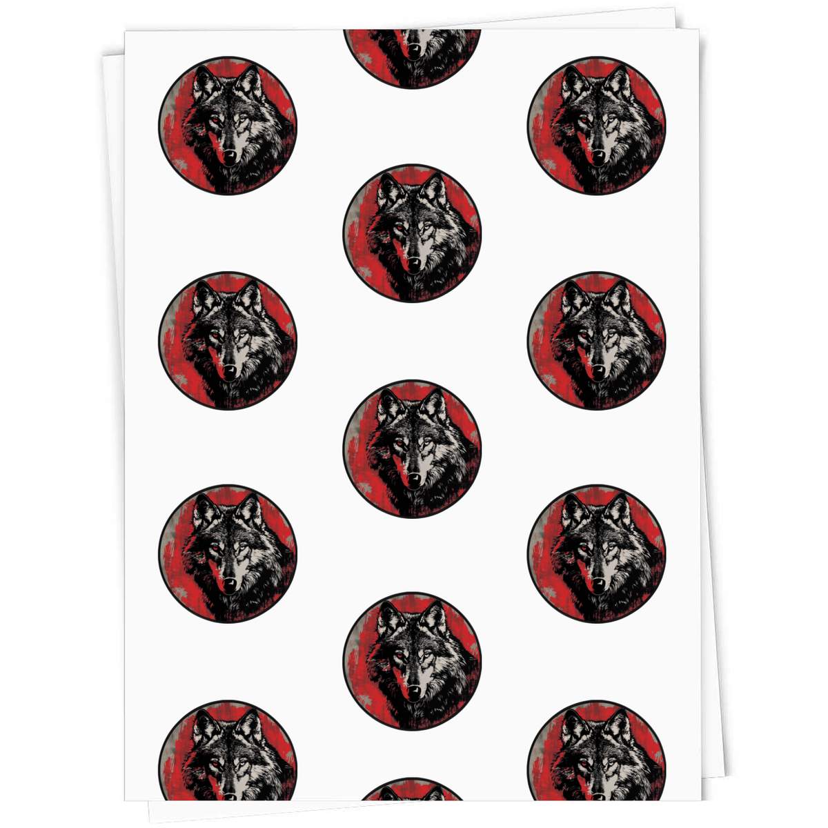 'Wolf Portrait' Gift Wrap / Wrapping Paper / Gift Tags (GI056926)