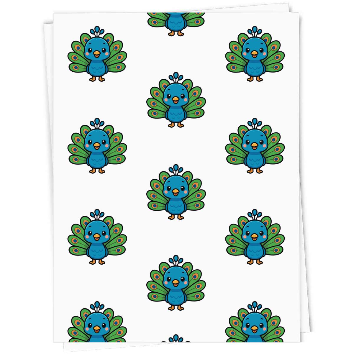 'Cute Peacock' Gift Wrap / Wrapping Paper / Gift Tags (GI057358)