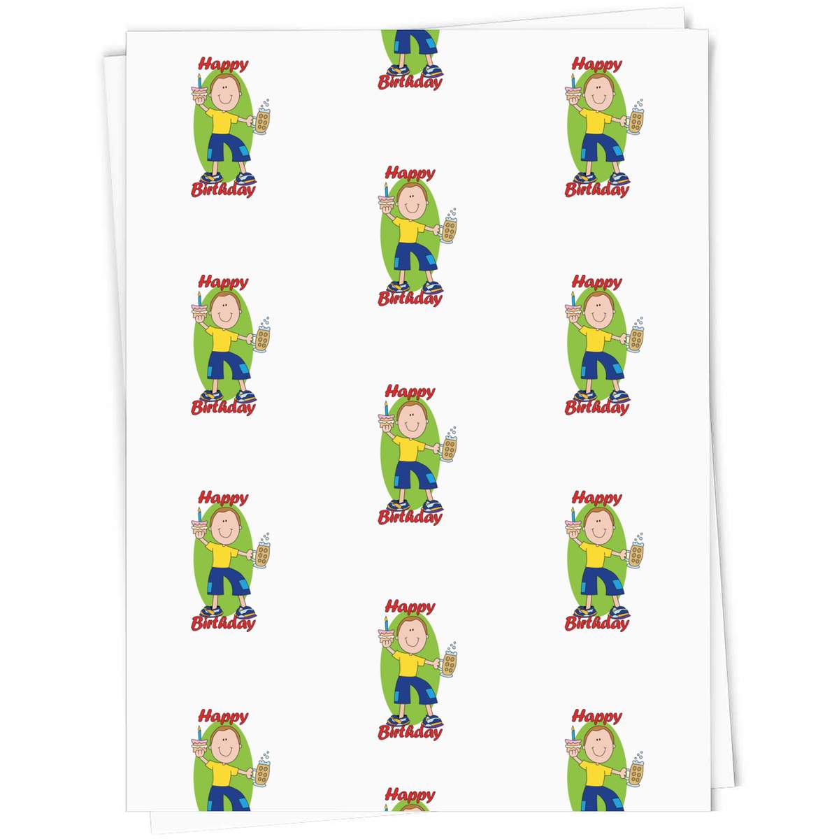 A1 'Happy Birthday' Gift Wrap / Wrapping Paper Sheet (GI00123008)