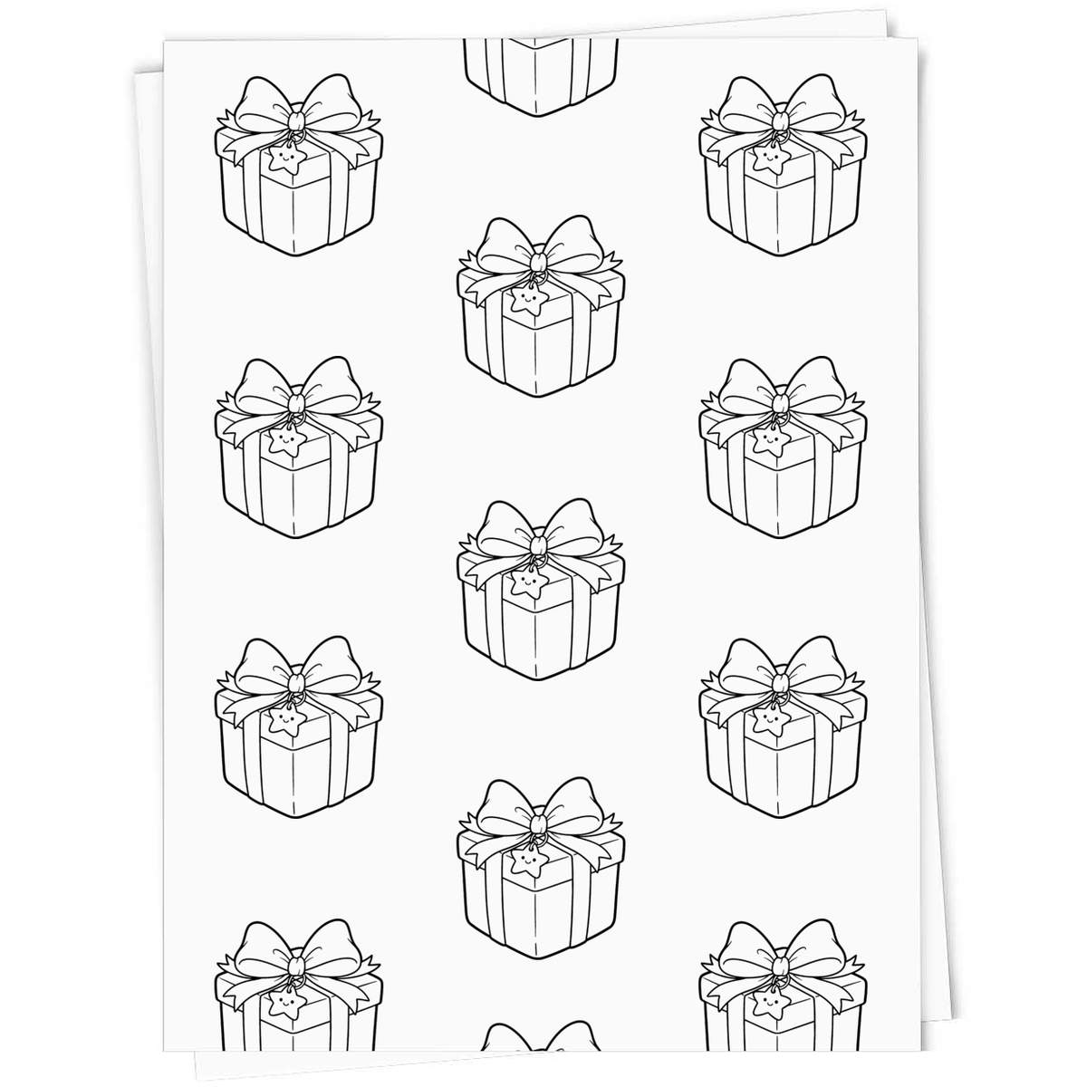 'Cute Christmas Gift Box' Gift Wrap / Wrapping Paper / Gift Tags (GI058505)