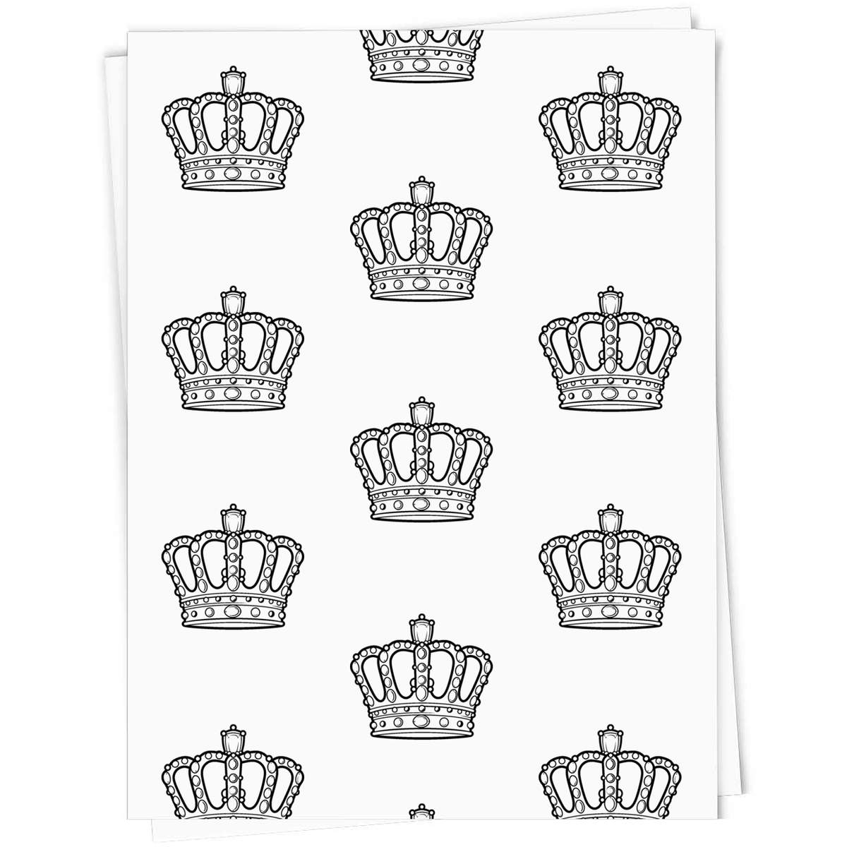 A1 'Royal Crown' Gift Wrap / Wrapping Paper Sheet (GI00131648)