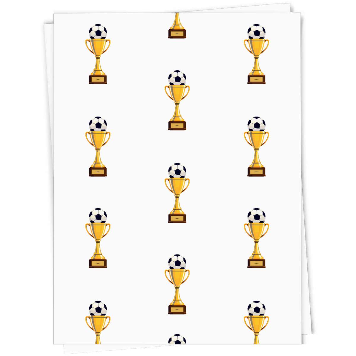 'Football Trophy' Gift Wrap / Wrapping Paper / Gift Tags (GI062219)