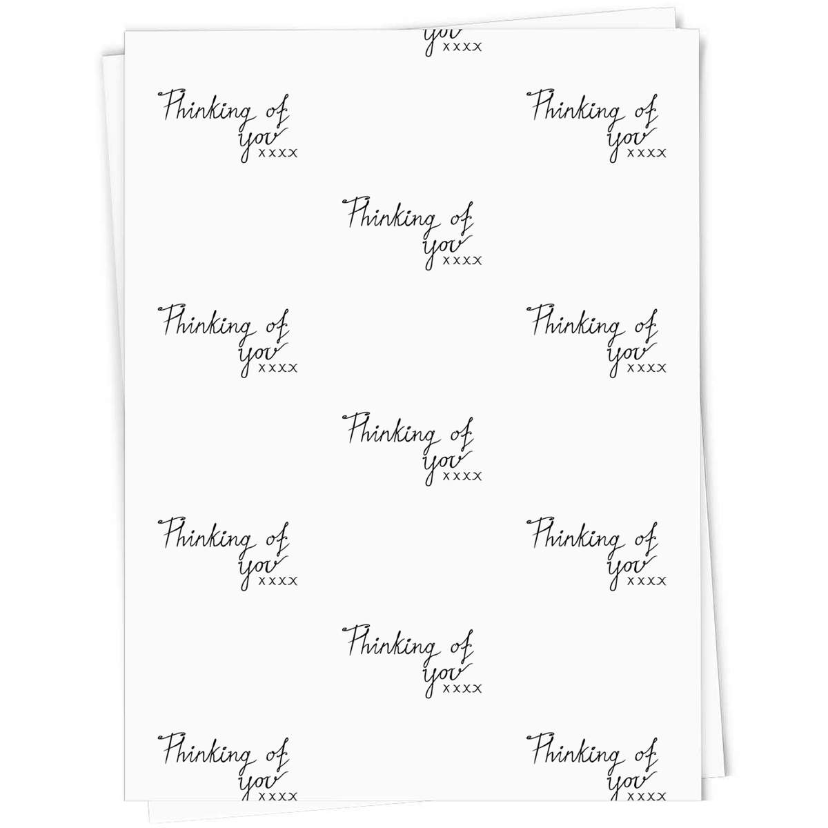 5 x A1 'Thinking Of You' Gift Wrap  / Wrapping Paper Sheets (GI00008240)