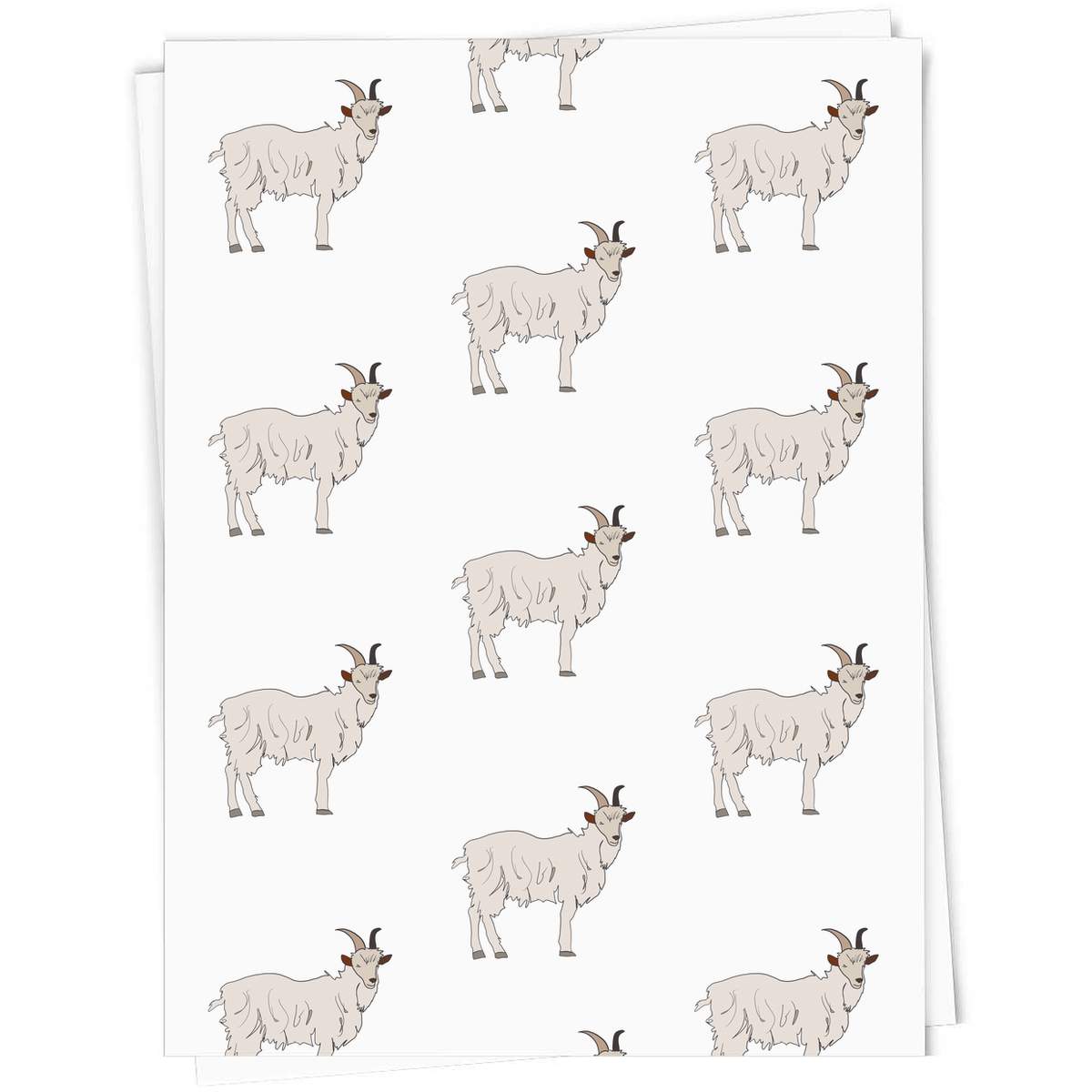 5 x A1 'Goat' Gift Wrap  / Wrapping Paper Sheets (GI00019052)