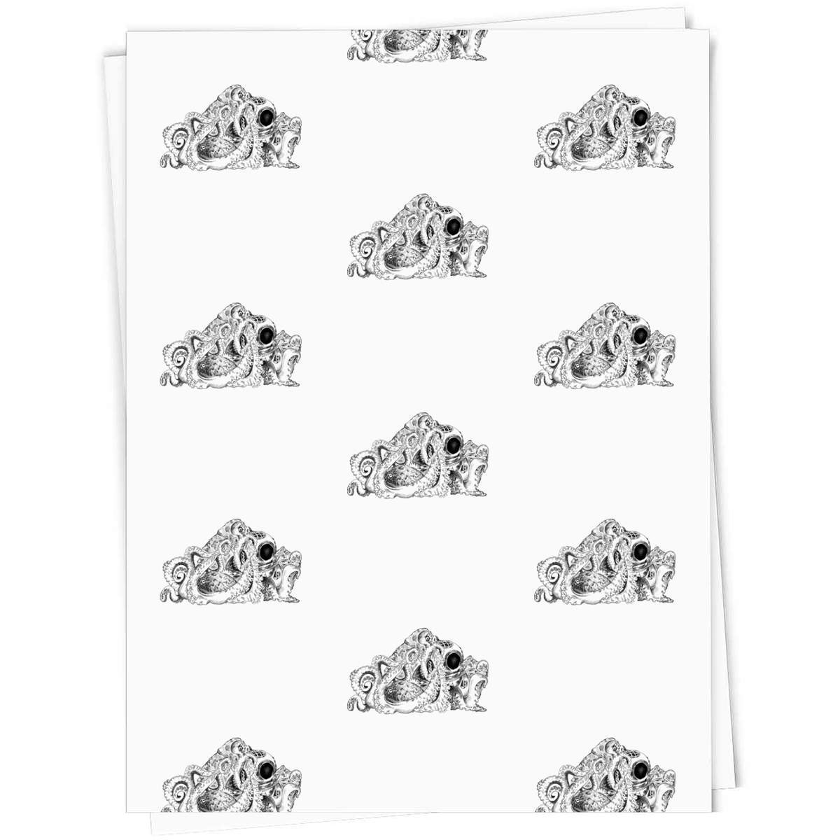 5 x A1 'Octopus & Diving Helmet' Gift Wrap  / Wrapping Paper Sheets (GI00023906)