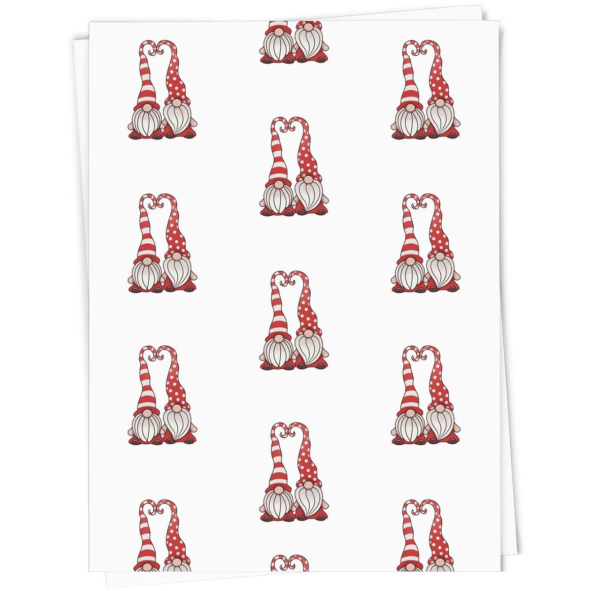 5 x A1 'Christmas Gonks' Gift Wrap  / Wrapping Paper Sheets (GI00024052)